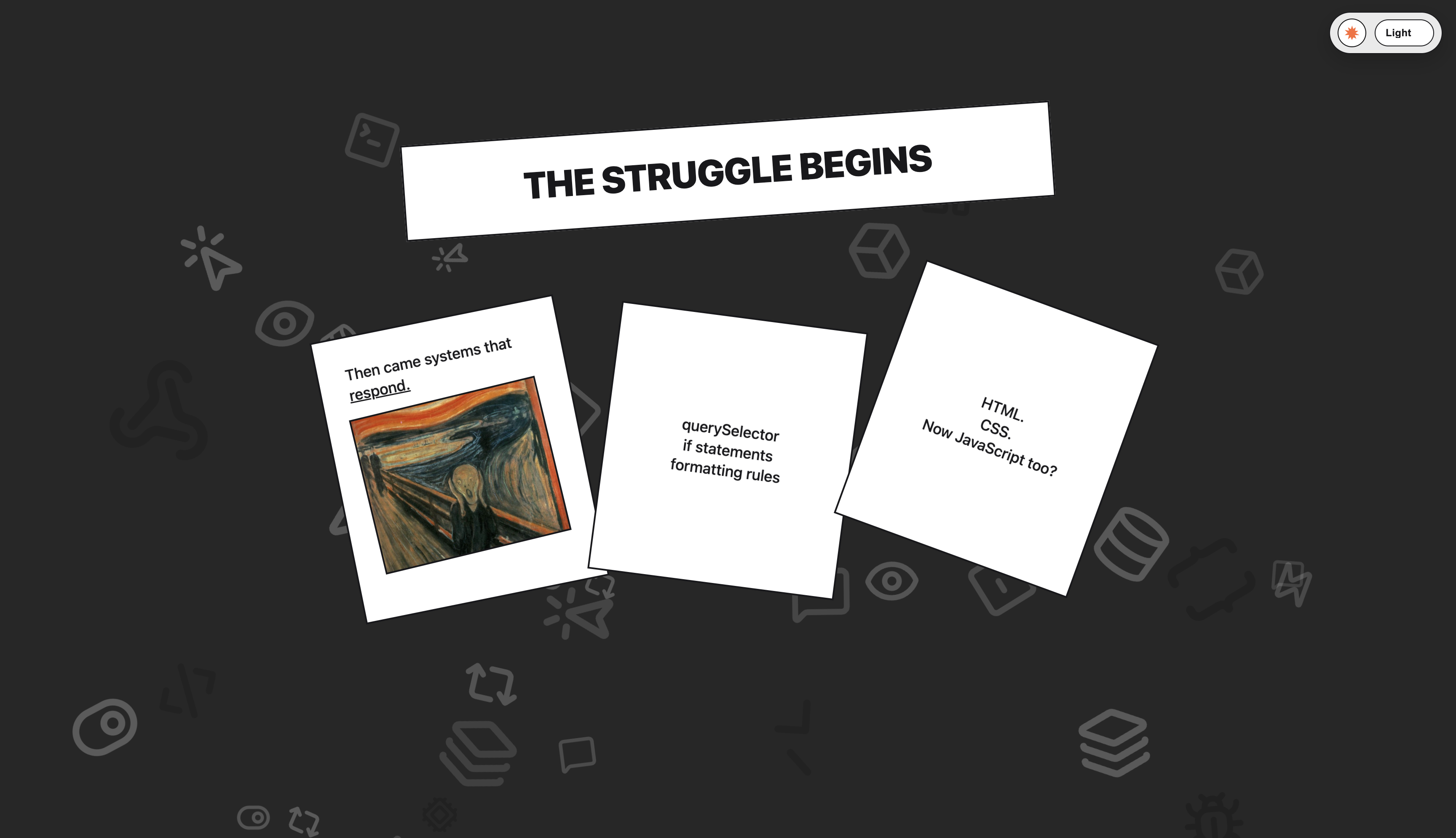 Scrollytelling Comic Coding screenshot